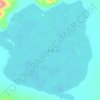 小库赛湖地形图,海拔,地势
