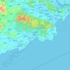 惠来县地形图,海拔,地势
