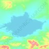 特拉什湖地形图,海拔,地势