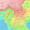 怒江地形图,海拔,地势