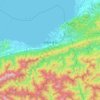 四国中央市地形图,海拔,地势