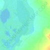 乌梁素海地形图,海拔,地势