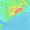 神户市地形图,海拔,地势