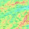 修水县地形图，海拔，地势