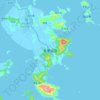 朱家尖岛地形图,海拔,地势