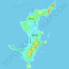 湄洲岛地形图,海拔,地势