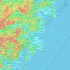 台州市地形图，海拔，地势