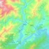 映秀镇地形图,海拔,地势