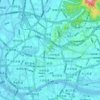 越秀区地形图,海拔,地势