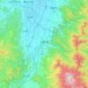 山形市地形图,海拔,地势