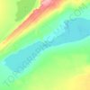 玛纳斯湖地形图,海拔,地势