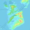 金塘岛地形图,海拔,地势