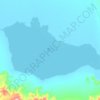 希里沟湖地形图,海拔,地势