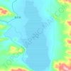 哲古错地形图,海拔,地势