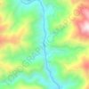 小黑江地形图,海拔,地势