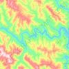 堵河地形图,海拔,地势
