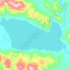 孜桂错地形图,海拔,地势