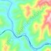 绿汁江地形图,海拔,地势