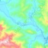 藤条江地形图,海拔,地势