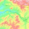 大黑河地形图,海拔,地势