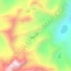 巴都错地形图,海拔,地势