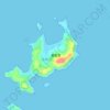 海洋岛地形图,海拔,地势