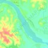 南渡江地形图,海拔,地势