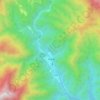 临河地形图,海拔,地势