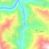 渔泡江地形图,海拔,地势