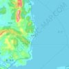 普渡河地形图,海拔,地势