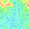 鉴江地形图,海拔,地势