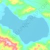 攸布错地形图,海拔,地势