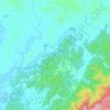 琴江地形图,海拔,地势