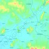 复州河地形图,海拔,地势