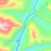 特尔苏里河地形图,海拔,地势