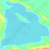 托素湖地形图,海拔,地势