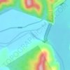 珲春河地形图,海拔,地势