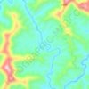 涵水河地形图,海拔,地势