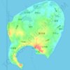涠洲岛地形图,海拔,地势