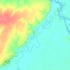 伊通河地形图,海拔,地势