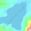 雅根错地形图,海拔,地势