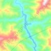 阿墨江地形图,海拔,地势